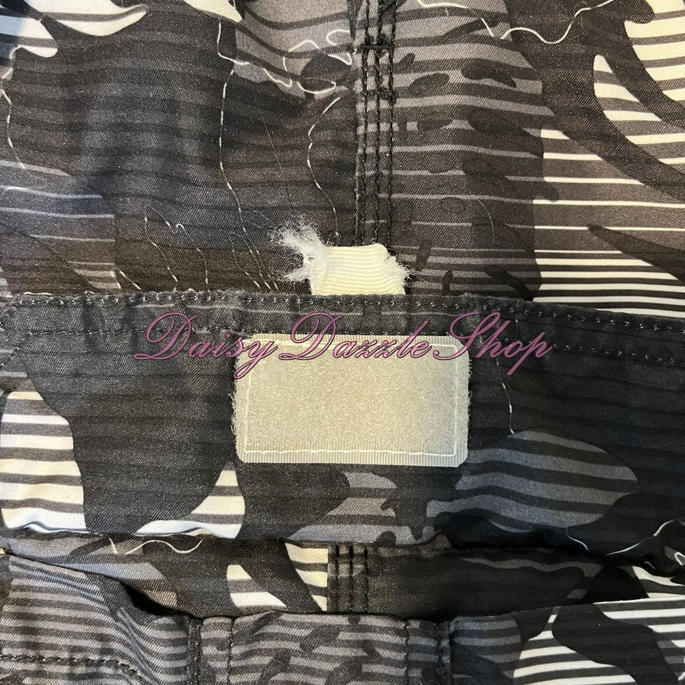Kanu Surf 5X Swim Trunks Black White Tropical Print - Picture 7 of 11